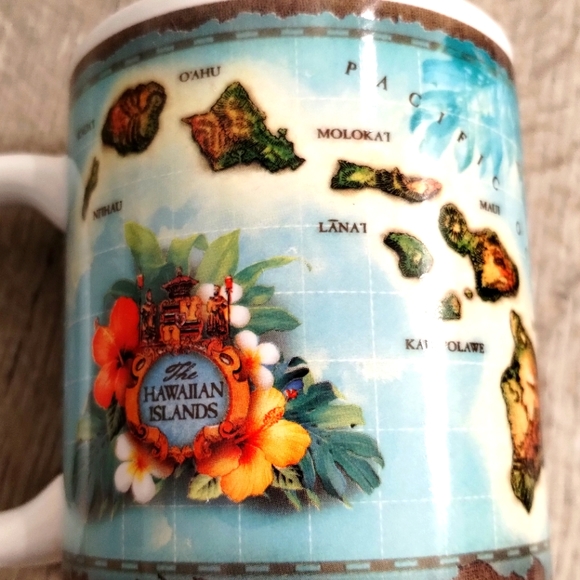 Hawaiian Islands Coffee Mug 10oz Map of Hawaiian Islands ABC Stores 2018 - Picture 2 of 11